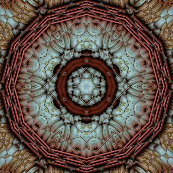 Patrón Caleidoscópico Hexagonal Colorido Diseño Macarrones —  Fotos de Stock
