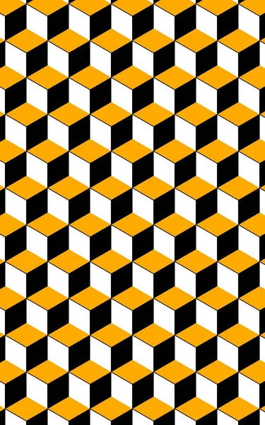 Komplexe Gelbgold Schwarz Weiß Escher Muster — Stockfoto