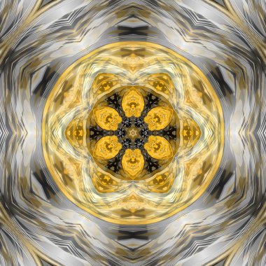 sarı altın rengi beyaz ve siyah geometrik küp deseni