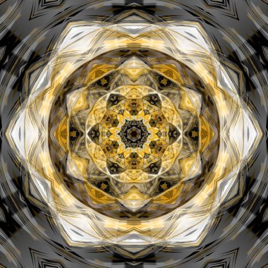 sarı altın rengi beyaz ve siyah geometrik küp deseni