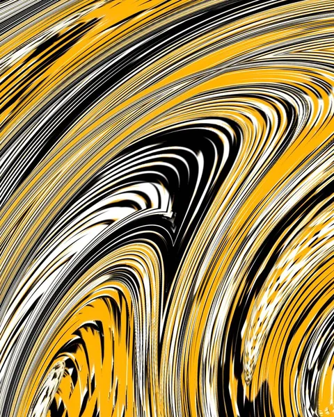 Complejos Diseños Tipo Escher Blanco Negro Oro Amarillo — Foto de Stock