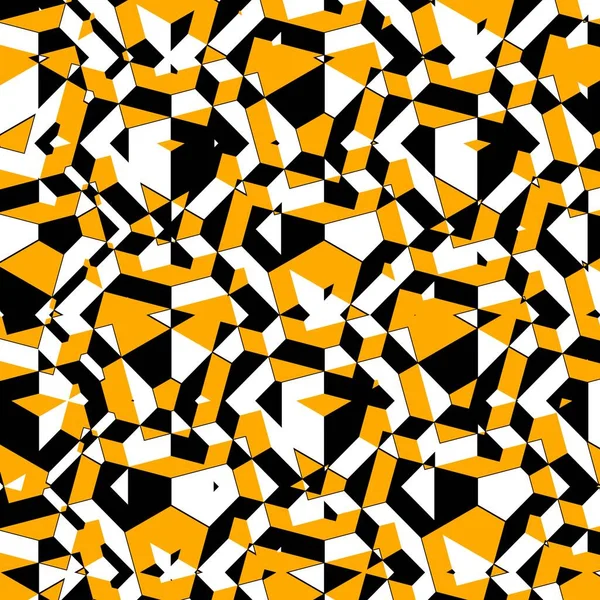 Komplex Sárga Arany Fekete Fehér Escher Típusú Tervek — Stock Fotó