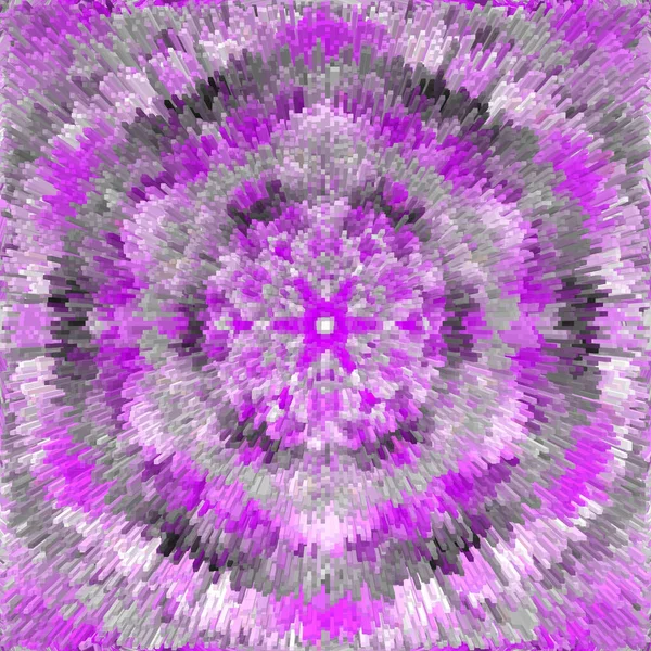 Exploding Hexagonal Floral Fantasy Shades Pink Purple — Stock Photo, Image