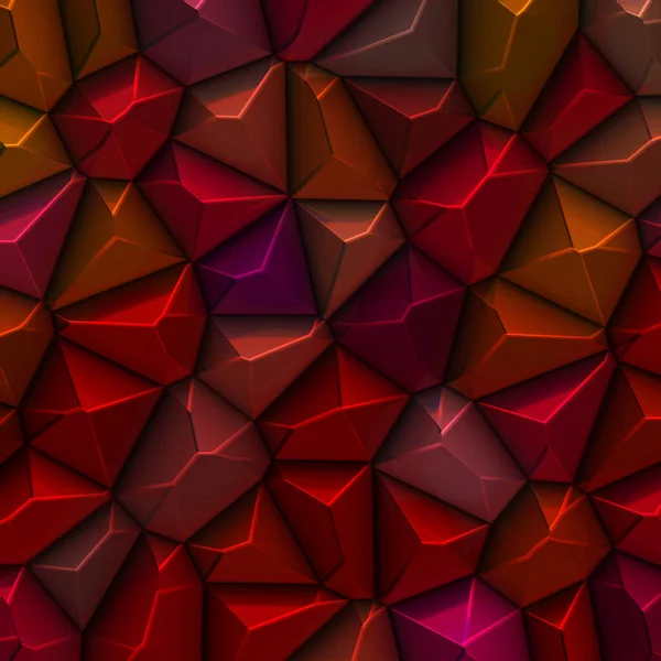 Explosão Tesselação Muitas Telhas Mosaico Tons Vermelho Escarlate Profundo — Fotografia de Stock