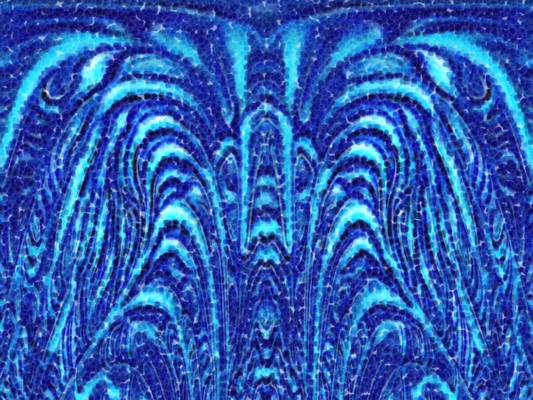 Mavi Turkuaz Düz Kıvrımlı Dalga Desenleri Kobalt Mavi Arkaplan Tasarımları — Stok fotoğraf