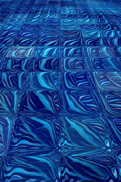 Azul Turquesa Suave Onda Curva Padrões Desenhos Fundo Azul Cobalto — Fotografia de Stock
