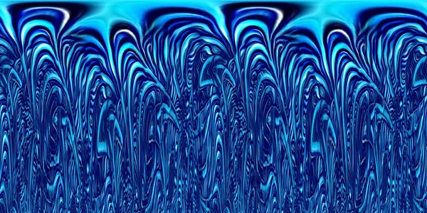 Blue Turquoise Smooth Curved Wave Patterns Designs Cobalt Blue Background — Stock Photo, Image