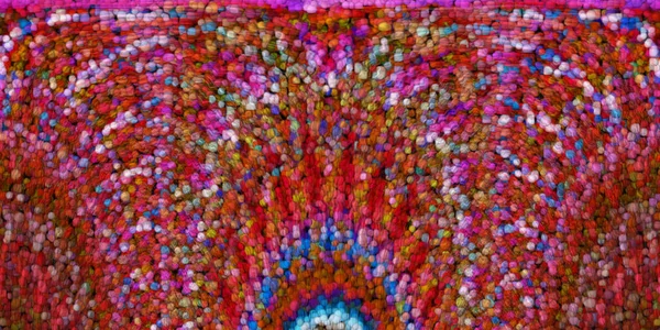 Эффект Бисера Текстуры Красный Цвет Стиле Деко — стоковое фото