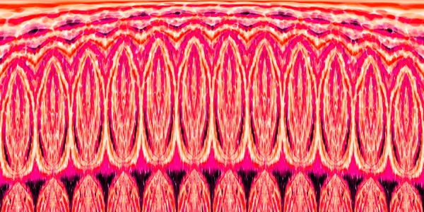 Art Deco Breed Vlammend Design Rood Karmozijn Scharlaken Oranje Beige — Stockfoto