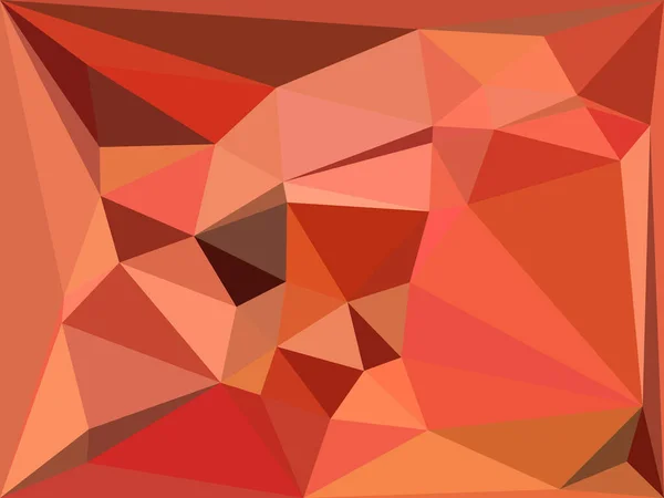 立体派风格 桃色和橙色三角镶嵌画 — 图库照片