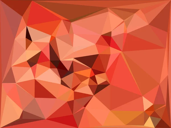 Mosaico Triangolare Stile Cubista Nei Colori Pesca Arancio — Foto Stock