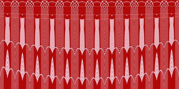 Noel Vinter Semester Röd Och Vit Upprepande Design Art Deco — Stockfoto