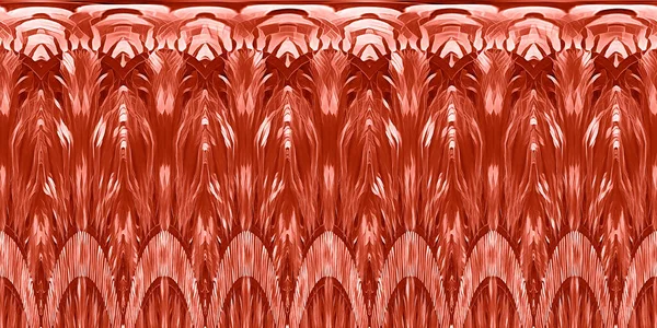 Art Deco Red Crimson Scarlet Pattern Design — ストック写真