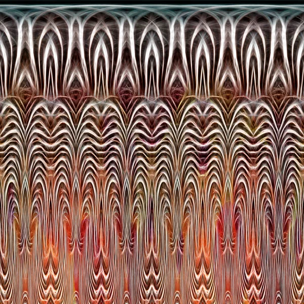 Oranje Donker Zoals Bruin Goudkleurig Art Deco Patroon Design — Stockfoto
