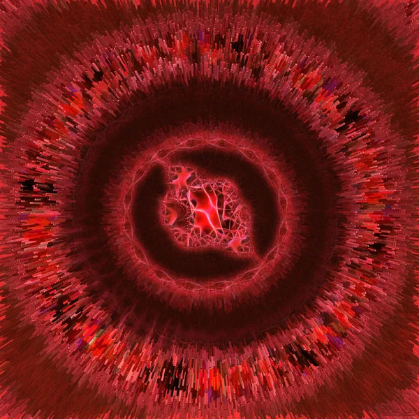 Rood Scharlaken Draaien Bloemen Fantasie — Stockfoto