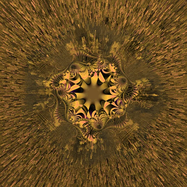 Gelbgold Metallisches Kreisförmiges Muster Und Design — Stockfoto