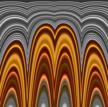 Altın ve gümüş renkli kompleks eşsiz pastörize ve desenli gri bir yüzey üzerinde tasarım