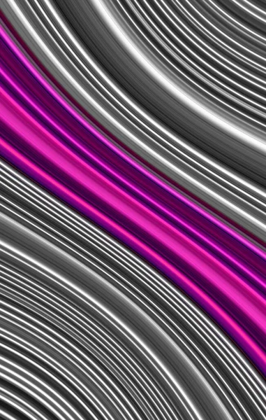 Motif Motif Rayé Géométrique Rose Violet Courbé Diagonal Sur Gris — Photo