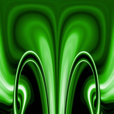 canlı yeşil pürüzsüz sanat-deco biçimli tasarımlar
