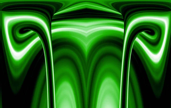 Яркий Зеленый Гладкий Арт Деко Стиль Pattered Дизайн — стоковое фото