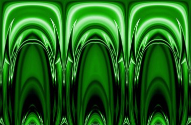canlı yeşil pürüzsüz sanat-deco biçimli tasarımlar