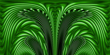 canlı yeşil pürüzsüz sanat-deco biçimli tasarımlar