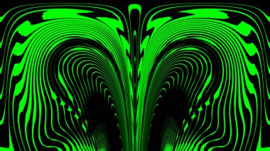 canlı yeşil pürüzsüz sanat-deco biçimli tasarımlar