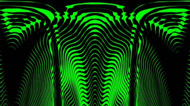 canlı yeşil pürüzsüz sanat-deco biçimli tasarımlar