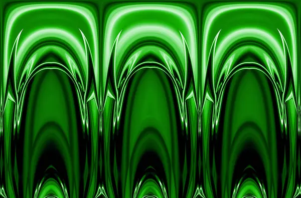 Lebendige Grüne Glatte Art Deco Stil Gemusterte Designs — Stockfoto