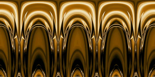 Zlatožlutá Barva Gradient Hladké Zakřivené Vzory — Stock fotografie