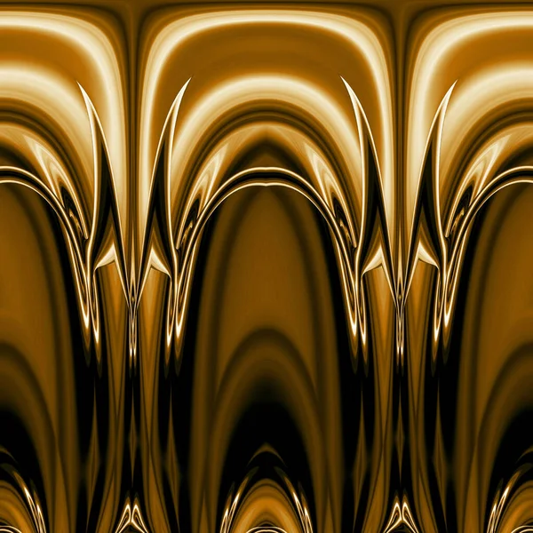 Cor Amarela Dourada Gradiente Suave Desenhos Curvos — Fotografia de Stock