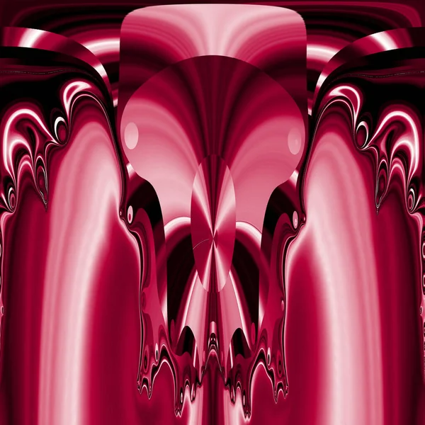 Mandelbrot 프랙탈 시리즈 빨간색과 분홍색 — 스톡 사진