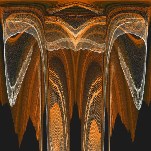 Gradient Culoare Galben Auriu Modele Curbate Netede — Fotografie, imagine de stoc