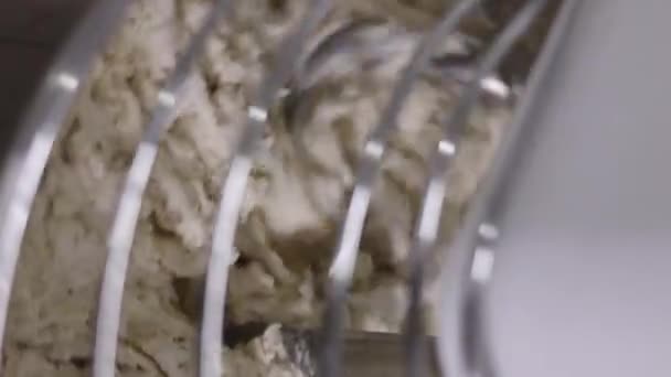 Senior Professional Chef Kneading Floured Dough Bakery Mature Retiree Enjoying — Video