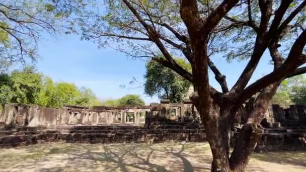 Prasat Hin Phanom Wan Tarihi Parkı Tayland Nakhon Ratchasima Eyaletinde — Stok video
