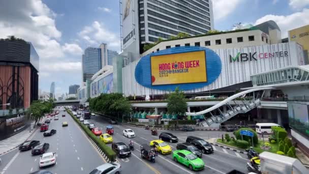 Bangkok Thailandia Settembre 2023 Mbk Centro Commerciale Centro Centro Commerciale — Video Stock