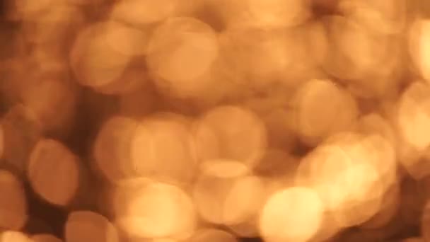 Resumen Blurred Video Screensaver Bokeh Golden Sea Sunset Sol Refleja — Vídeos de Stock