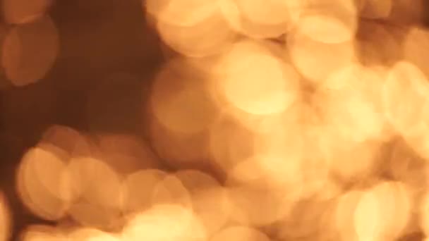 Abstrakcyjny Niewyraźne Wideo Wygaszacz Bokeh Złoty Morze Zachodzie Słońca Słońce — Wideo stockowe