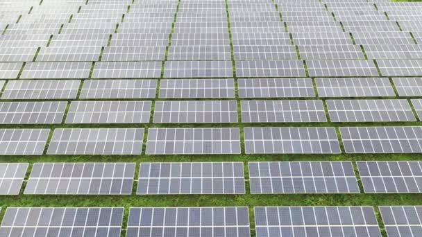 Солнечные Батареи Энергия Солнечных Батарей Солнце Электроэнергии Азии — стоковое видео