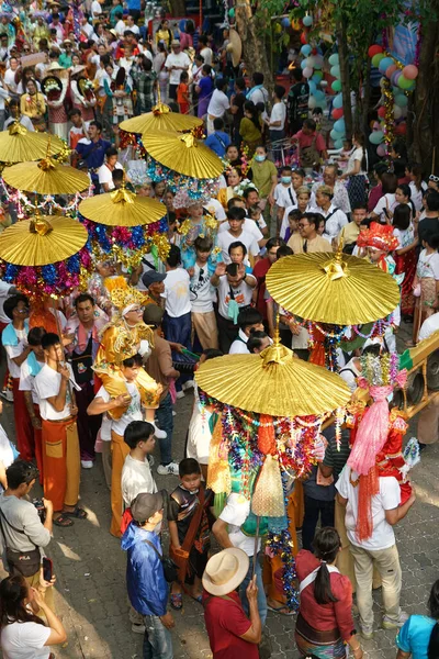 Chiang Mai March 2023 Poy Sang Long Festival Parade Ceremony — Stock Photo, Image