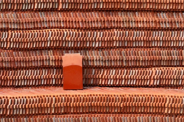 Cray Dachziegel Muster Für Die Vorbereitung Des Daches — Stockfoto