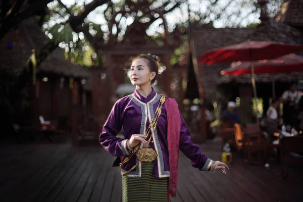 Chiang Mai Thailand June 2023 Thai Lanna Traditionally Dressed Women — Stock Photo, Image