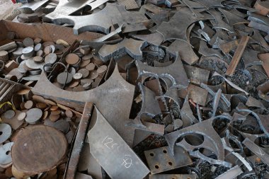  Demir Metal Çelik Arkaplan Kesiminden Arta kalan.