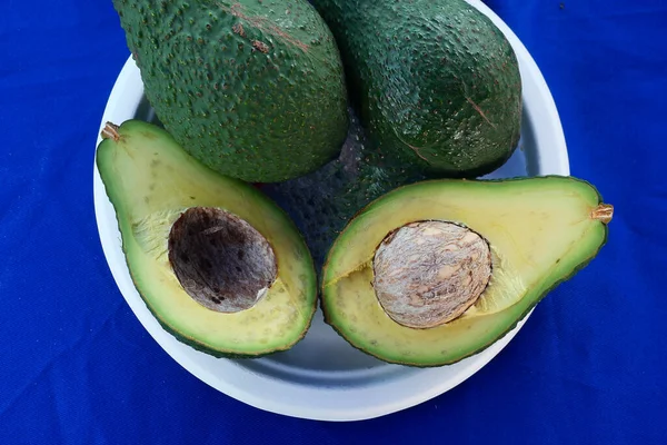 Vers Avocado Fruit Natuur Achtergrond — Stockfoto