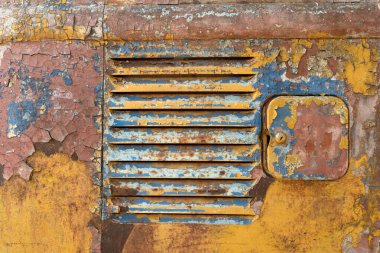 Arkaplan için paslı metal dokusu.