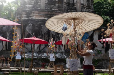 CHIANG MAI, THAILAND- 17 SEPTEMBER 2024 : Tan Kuay Salak Festival clipart