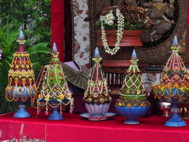 THAILAND - CHIANGMAI, 22 JUNE 2025 : The tradition of raising ghosts is a traditional belief of the Lanna people in Chiang Mai.