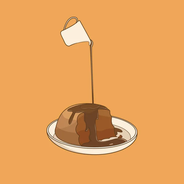 Illustration Graphique Vectorielle Pain Chocolat Adaptée Aux Menus Alimentaires Publicités — Image vectorielle