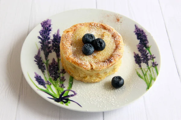 Pastel Nata Kremalı Portekiz Kekleri Vanilya Kremalı Yapımı Puf Böreği — Stok fotoğraf