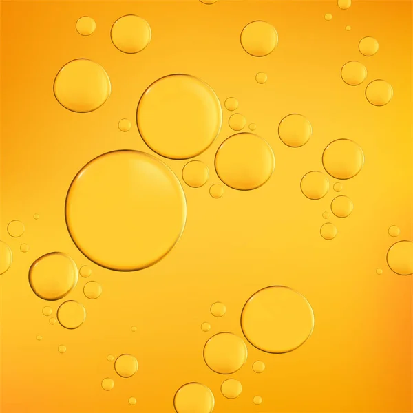 Vector Realistic Macro Beauty Cosmetics Clear Gel Foam Bubbles Element — 图库矢量图片